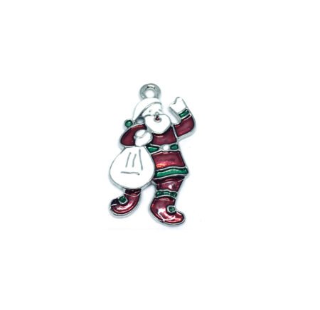 Santa Enamel Charm