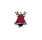Red bell Christmas Charm