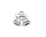 Silver Christmas Bow Charm