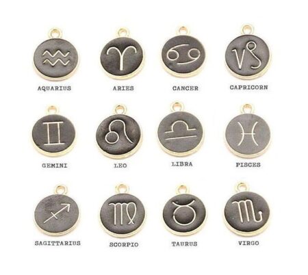 Zodiac Sign Enamel Charms