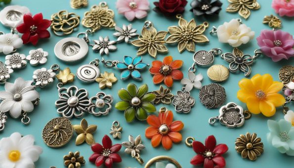 Flower charms in wholesale quantity
