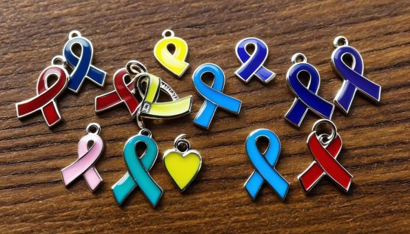 Awareness Ribbon Charms for jewelry making