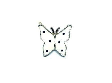 White Butterfly Earring Charm