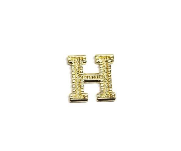 SGOL-001 Gold Filled Letter H Charm