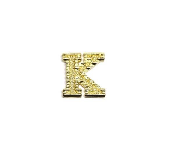 SGOL-001 Gold Filled Letter K Charm