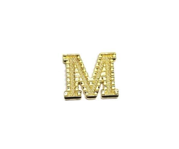 SGOL-001 Gold Filled Letter M Charm