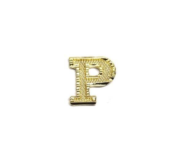 SGOL-001 Gold Filled Letter P Charm