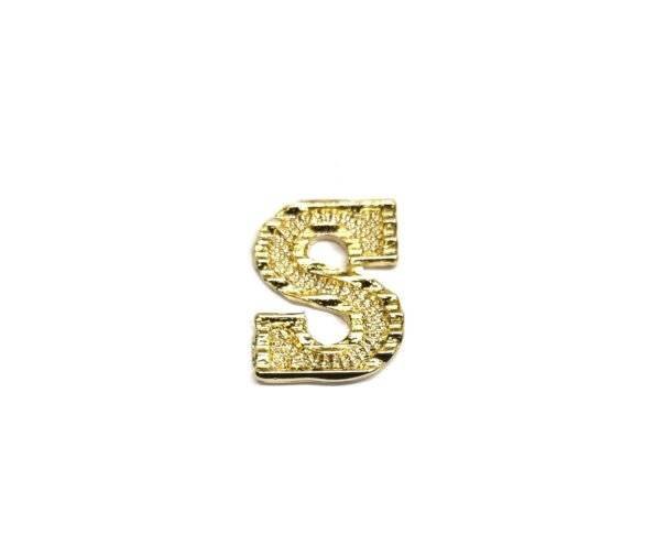 SGOL-001 Gold Filled Letter S Charm