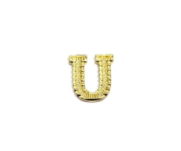SGOL-001 Gold Filled Letter U Charm
