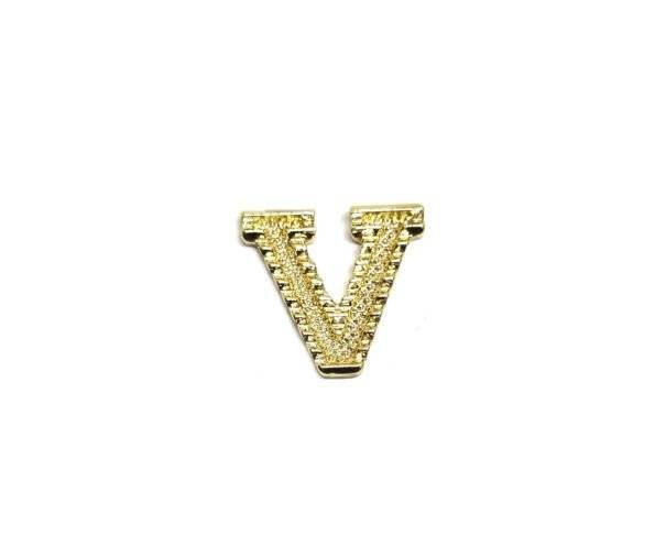 SGOL-001 Gold Filled Letter V Charm