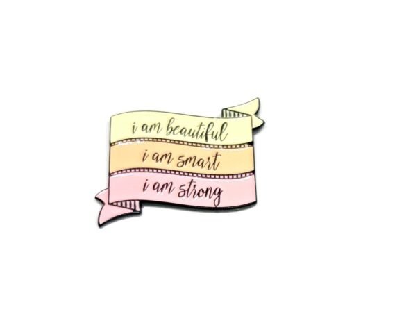 SCIN-006 ‘I’m beautiful, Smart and Strong’ Enamel Charm