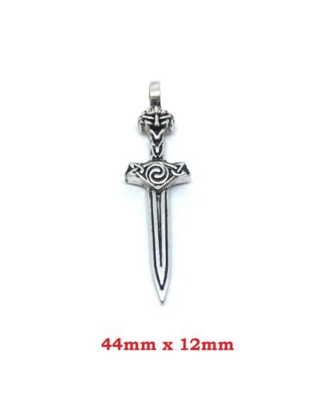 Vintage Sword Charm - size