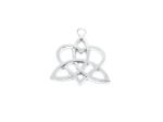 Celtic Knot Triquetra Heart Charm