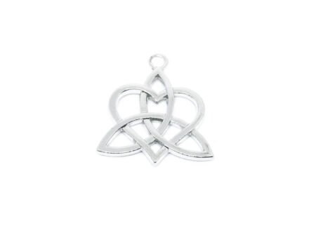 Celtic Knot Triquetra Heart Charm