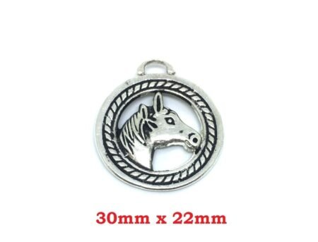 Vintage Horse Charm - size