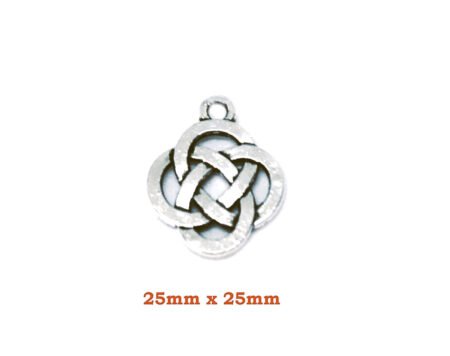 Celtic Knot Circle Charm - size