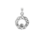 Vintage Irish Claddagh Heart Charm