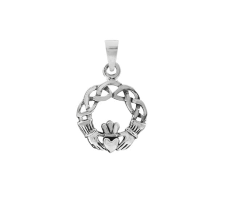 Vintage Irish Claddagh Heart Charm