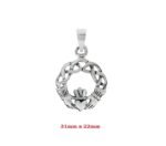 SVIN-015 Vintage Irish Claddagh Hear Charm