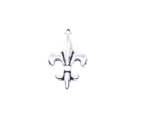 Fleur De Lis Silver Charm