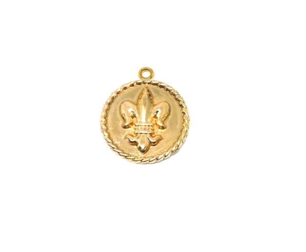 SFDLS-010 Fleur De Lis Gold plated Charm