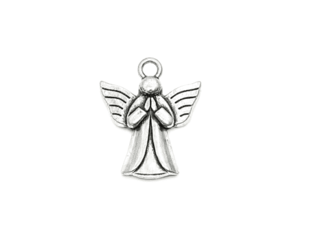 Silver Angel Wing Charm