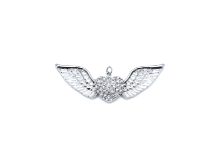 Large Angel Wing Charm