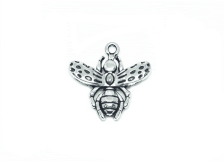 Silver Bee Charm