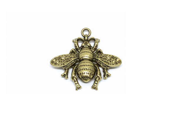 SBEE-004 Antique Bronze Bumble Bee Charm