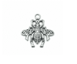 Silver-Toned Bee Charm
