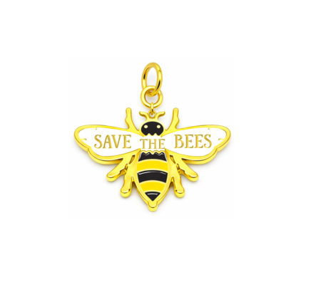 SAVE THE BEES Charm