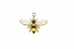 Golden Enamel Bee Charm