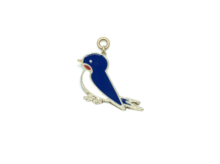 Enamel Swallow Charm