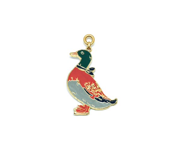 SBIRD-007 Metal Mallard Duck Charm