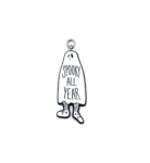 Spooky Charm with Striped Socks