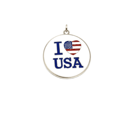 I ♥ USA charm