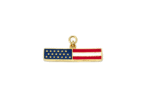 SUSA-015 Rectagle American flag charm