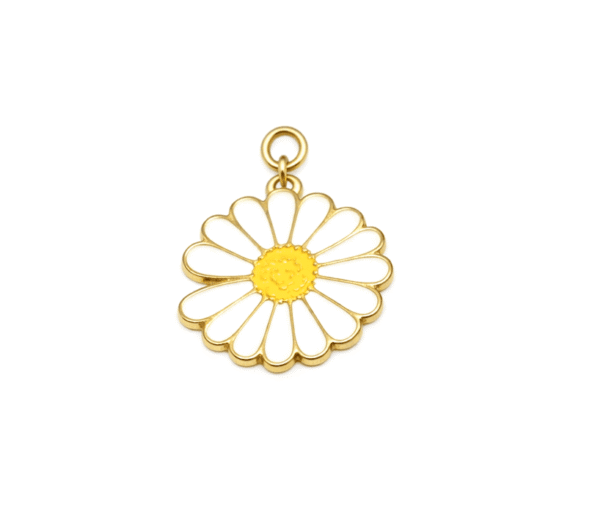 SDSY-009 Gold-Tone Daisy Charm