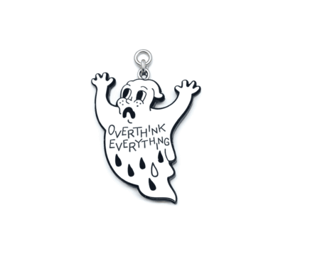 Overthink Everything Ghost Charm