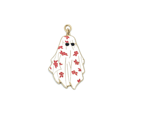 Floral Ghost Charm