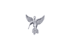 Antique Silver Hummingbird Charm