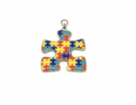Autism Awareness Puzzle Piece Enamel Charm