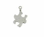 Silver Puzzle Piece Charm