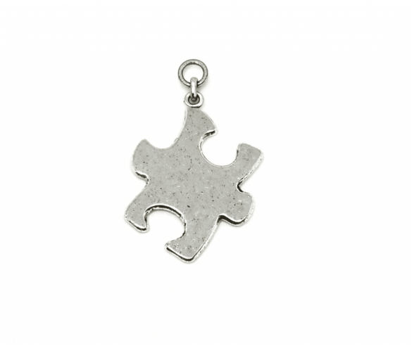 SPUZ-010 Silver Puzzle Piece Charm